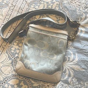 Coach cross-body purse.